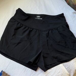 Abercrombie Kids Black athletic moisture wicking Shorts. 11/12
